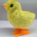 Clockwork Hopping Chicken Cat Toy, Wind Up Jumping Plush Chick for Interactive Play, Funny Walking Toy for Kittens & Cats