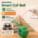 New Cat Interactive Ball Toy Automatic Rolling Cat Ball Rechargeable Smart Kitten Interactive Toy Intelligent Balls Toy for Cat