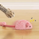 1/2pc Squeaky Plush Mouse Cat Toy, Interactive Chew Toy with Sound, Bite-Proof for Indoor Cats, Hunting Simulation