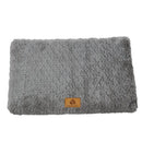 3D Foam Pet Bed With Removable Washable Faux Fur Cover Orthopedic Waterproof Dog Bed For Crate Anti-Slip Bottom Dog Bed