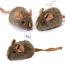 Smart Induction Squeaky Mouse Plush Toy - Sound-Activated Self-Entertainment Cat Teaser Simulation Small Pet Toy for Distraction