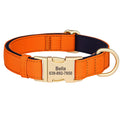 Personalized Dog Collar Waterproof Nylon Dog Collars Soft Padded Pet Necklace Free Engraved for Small Medium Large Dogs Pitbull