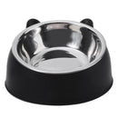 1/2/5pcs Cat Bowl Creative Inclined Kitten Puppy Food Feeding Bowls Stainless Steel Cats Drinking Feeder Pet Dogs Cats Feeders