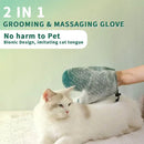 Pet Grooming Glove Efficient Cat Dog Hair Remover Gentle Massage Tool Double Sided Brush Stress Free Easy Hand Wash Remover Glov