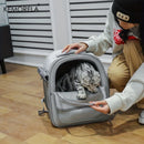Large Capacity Breathable Mesh Portable Foldable Pet Carrier Backpack for Dog and Cat Outdoor Travel Camping Hiking Supplies