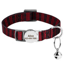 Cat Collar Free Personalized Kitten Collars Engraved Pet Puppy Name Necklace Collars Anti-lost for Cats Small Dogs Adjustable