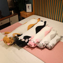 50/70/90/110/130cm Funny Joy Cute Soft Long Cat Plush Toys Pause Office Nap Pillow Bed Sleep Home Decor Doll for Kids Girl Gift