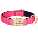 Personalized Dog Collar Waterproof Nylon Dog Collars Soft Padded Pet Necklace Free Engraved for Small Medium Large Dogs Pitbull