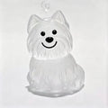 Transparent Dog Hair Storage Container Adorable Pet Keepsake Capsule Pendant With Key Ring for Pet Lovers DIY Memorial Keychain