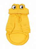1PC Cute Frog Pet Sweater for Small and Medium Dogs - Green Dog Hoodie with Fun Design - Keep Your Pup Cozy and Stylish