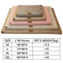 3D Foam Pet Bed With Removable Washable Faux Fur Cover Orthopedic Waterproof Dog Bed For Crate Anti-Slip Bottom Dog Bed