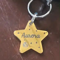 Dog Tag For Pets Personalized Star Shaped Collar Custom Name Phone Number Tag Pet ID Tag Gold Star Free Split Ring