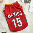 Mesh Breathable Dog Clothes Schnauzer Teddy Sport Large Dog Jersey Basketball Clothing Puppy T-Shirts Summer Pet Cat Shirts